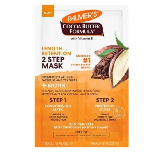 PALMERS Length Retention Masque Capillaire 2 Etapes Cacao et Biotine 60g