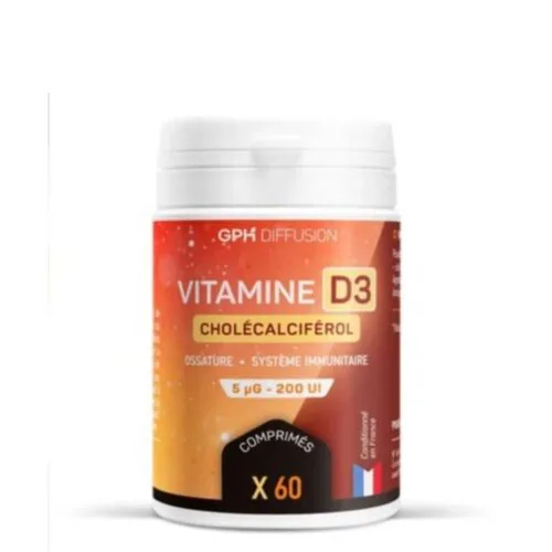GPH DIFFUSION Vitamine D3 60 Comprimes