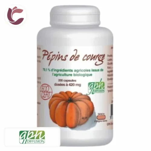 GPH DIFFUSION Pepins de Courge 420mg 200 Capsules