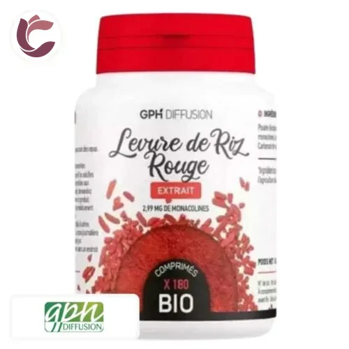 GPH DIFFUSION Levure de Riz Rouge Extrait 180 Comprimes