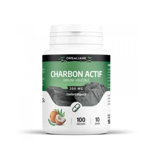 ORGALIANE Charbon Vegetal Actif 200 Gelules