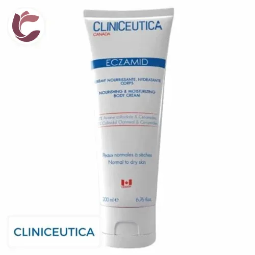 CLINICEUTICA Eczamid Creme Nourrissante Hydratante Corps 200ml