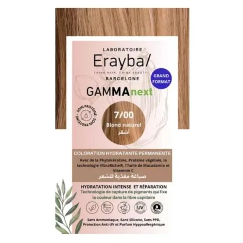 ERAYBA Gammanext Coloration Cheveux Hydrante Permanente 7.00 Blond Naturel