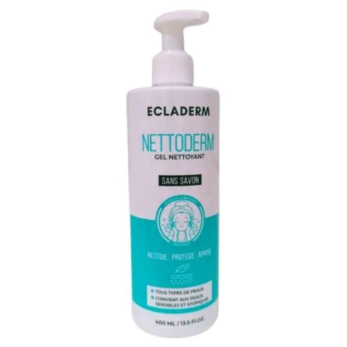 ECLADERM Nettoderm Gel Nettoyant sans Savon 400ml