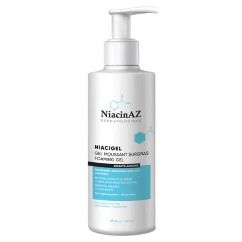 NIACINAZ Niacigel Gel Moussant Nettoyant Surgras 400ml