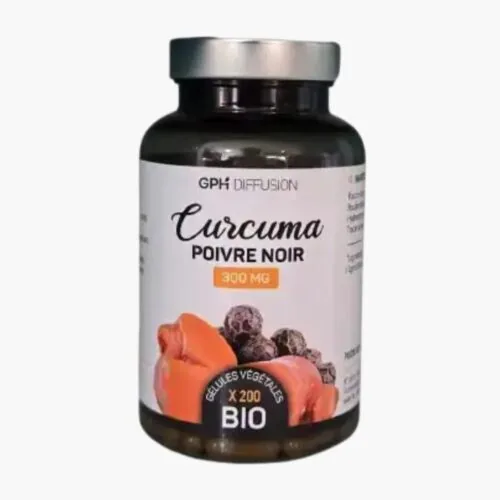 GPH DIFFUSION Curcuma et Poivre Noir 300mg 100 Gelules