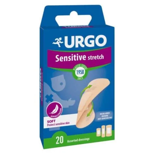 URGO Pansements Sensitive Stretch 3 Formats 20u