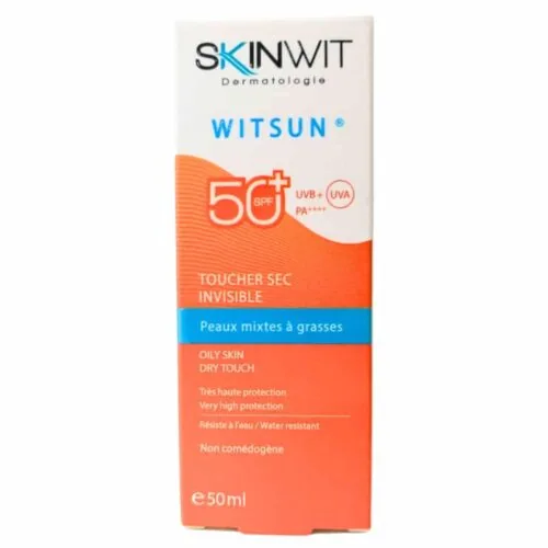 SKINWIT Witsun Ecran Solaire Invisible Toucher Sec SPF50+ 50ml