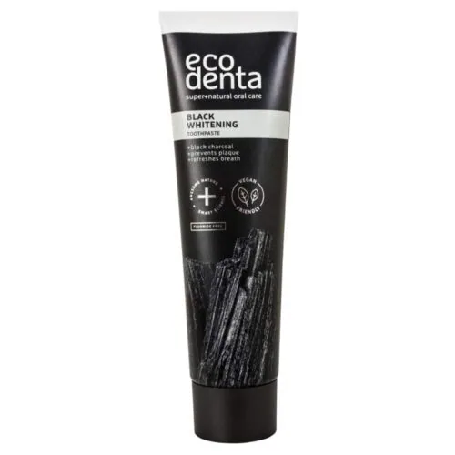 ECODENTA Black Whitening Dentifrice Blanchissant au Charbon Actif 100ml