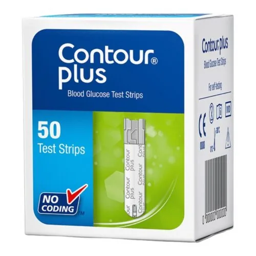 CONTOUR Plus Bandelettes de Test de Glucose 50u