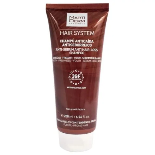 MARTI DERM Hair System Shampoing Anti-Chute et Seboregulateur 200ml