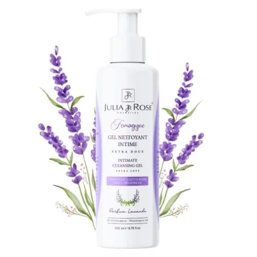JULIA ET ROSE Femagyne Gel Nettoyant Intime Extra Doux Parfum Lavande 200ml
