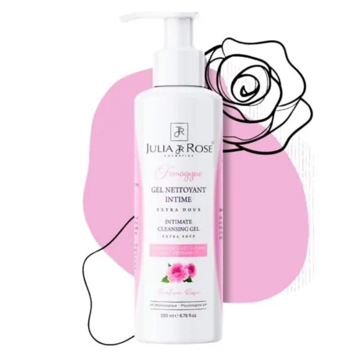 JULIA ET ROSE Femagyne Gel Nettoyant Intime Extra Doux Parfum Rose 200ml