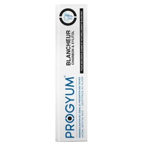 PROGYUM Dentifrice Blancheur Charbon et Xylitol 75ml