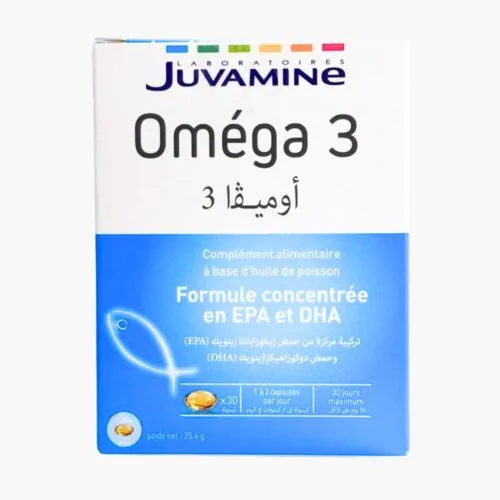 JUVAMINE Omega 3 Formule Concentree en EPA et DHA 30 Capsules