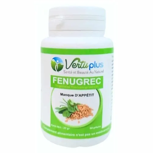 VERTUPLUS Fenugrec Manque D’appetit 60 Gelules
