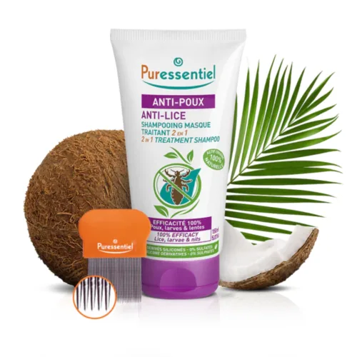 PURESSENTIEL Anti-poux Shampoing Masque Traitant 2en 1 150ml