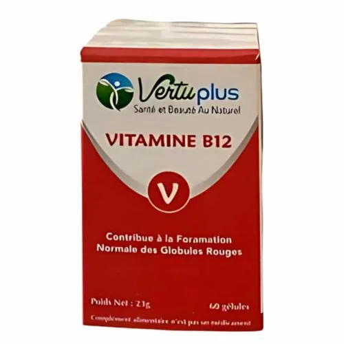 VERTUPLUS Vitamine B12 Globules Rouges 60 Gelules
