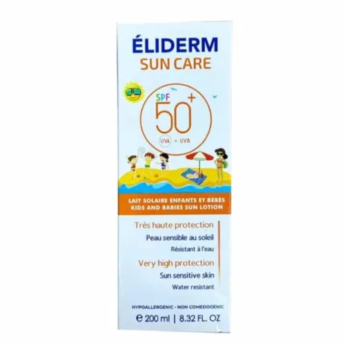 ELIDERM Sun Care Lait Solaire Enfants et Bebes SPF50+ 200ml