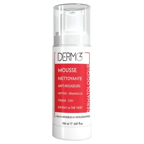 DERMOZ Mousse Nettoyante Anti-Rougeurs Demaquillante 150ml