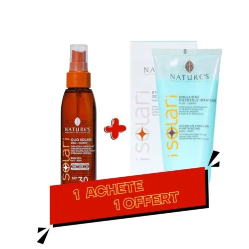 NATURE’S Isolari Duo Pack Huile de Solaire 150ml+Emulsion Solaire 200ml