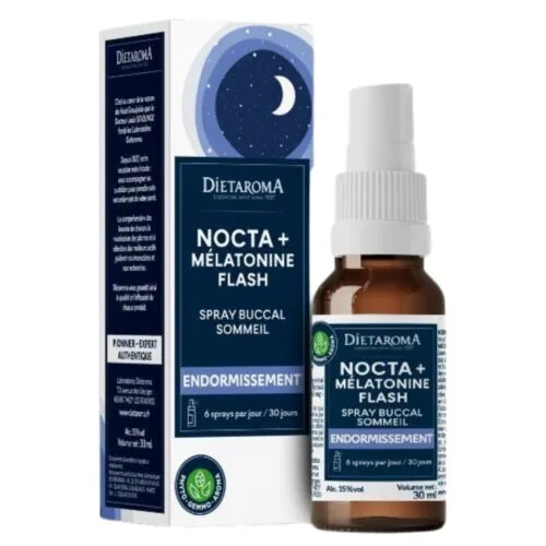 DIETAROMA Nocta+ Melatonine Flash Spray Buccal Sommeil 30ml