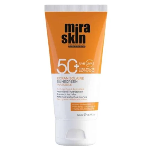 MIRASKIN Ecran Solaire Anti-Taches et Anti-Rides SPF50+ 50ml