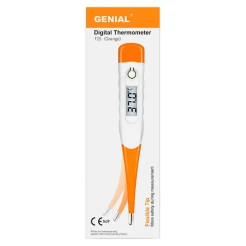 GENIAL Thermometre Digital Pointe Flexible (t15sc) Orange 1u