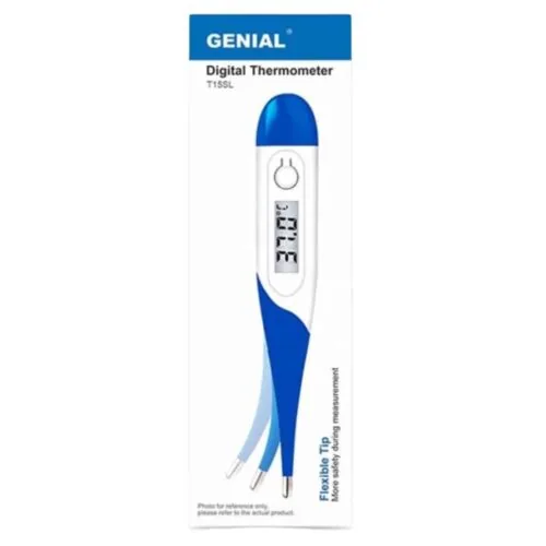GENIAL Thermometre Digital Pointe Flexible (t15sl) Bleu 1u