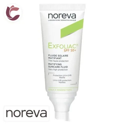 NOREVA Exfoliac Fluide Solaire Matifiant SPF50+ 40ml