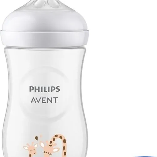 AVENT BIBERON NATURAL 3.0 TEAT 1M+ 260ML DECO GIRAFFE Scy903/66