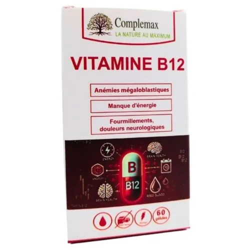 COMPLEMAX Vitamine B12 (anemie, Energie et Fourmillements) 60 Gelules