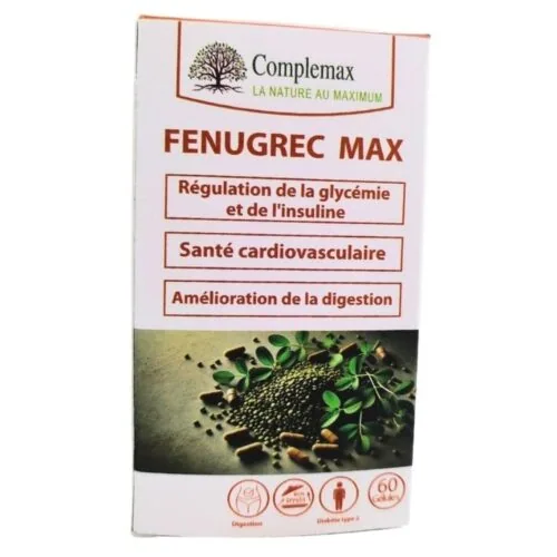COMPLEMAX Fenugrec Max (glycemie, Cardiovasculaire et Digestion) 60 Gelules
