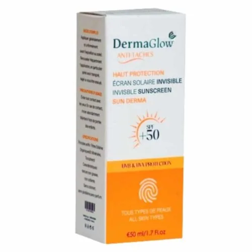 DERMAGLOW Sun Derma Ecran Invisible SPF50+ Anti-Taches 50ml
