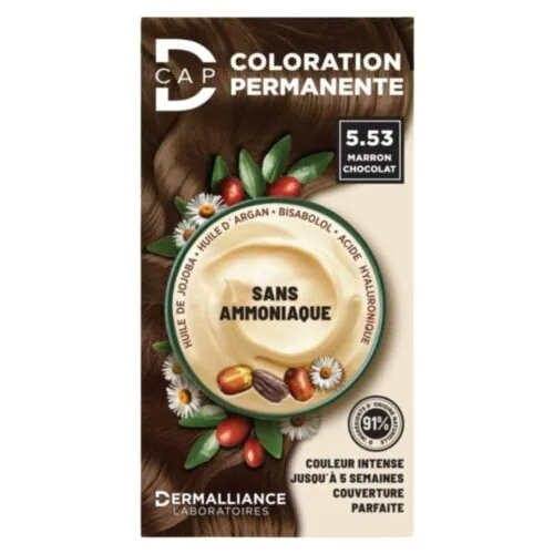 DERMALLIANCE D-Cap Coloration Cheveux Permanente N°5.53 Marron Chocolat