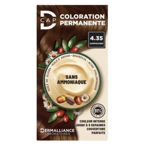 DERMALLIANCE D-Cap Coloration Cheveux Permanente N°4.35 Cappuccino