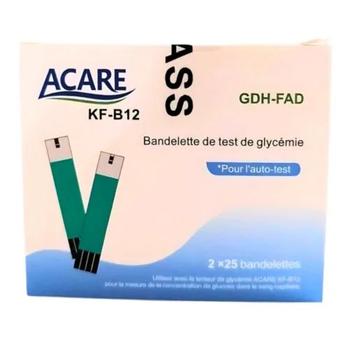 ACARE Bandelettes de Test de Glycemie Gdh-Fad 2x25u