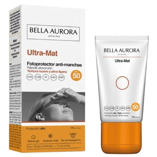 BELLA AURORA Ultra-Mat Creme Solaire Anti-Taches SPF50 50ml