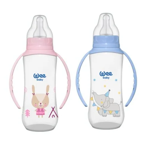 WEE BABY Biberon Classic avec Poignee 6-18 Mois 150ml 744-F
