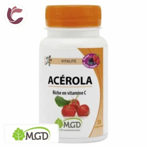 MGD NATURE Vitalite Acerola Gout Fruits Rouges 30 Comprimes