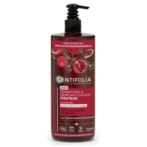 CENTIFOLIA Shampoing et Demelant Couleur Fixateur 500ml