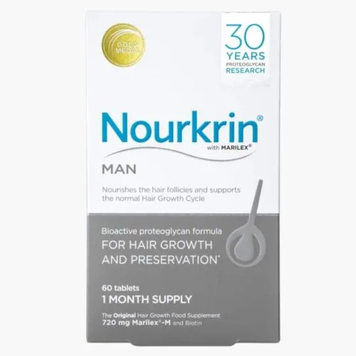 NOURKRIN Man Pousse des Cheveux et Preservation 60 Tablettes