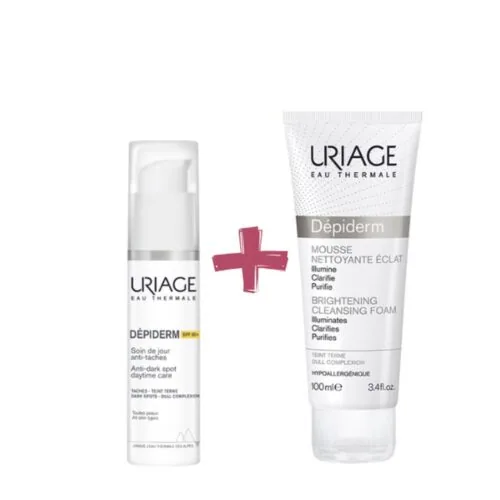 URIAGE Depiderm Spf50 30ml+Depiderm Mousse Nett 100ml Pack