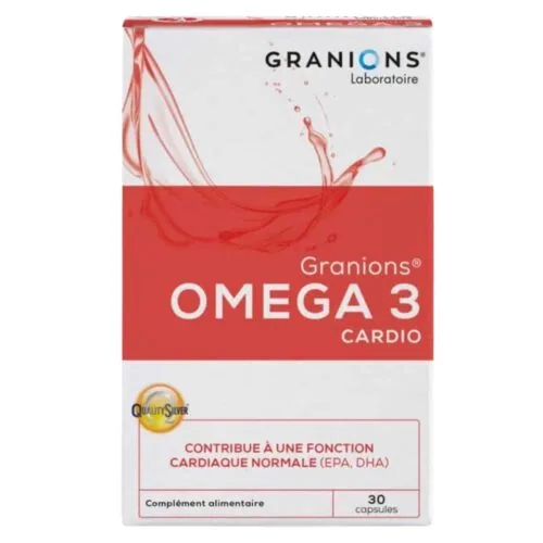 GRANIONS Omega 3 Cardio Fonction Cardiaque 30 Gelules