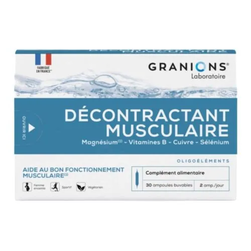 GRANIONS Decontractant Musculaire Ampoules 30u