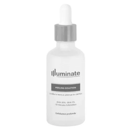 ILLUMINATE Solution de Peeling Unifiante Anti-Taches Aha30% et Bha 2% 30ml
