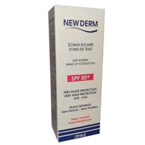 NEW DERM Ecran Solaire Fond de Teint Opale SPF50+ 50ml