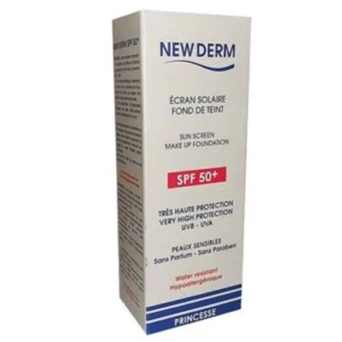 NEW DERM Ecran Solaire Fond de Teint Princesse SPF50+ 50ml