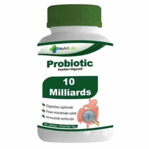 NUTRILAB Probiotic Soutien Digestif 10 Milliards 60 Gelules