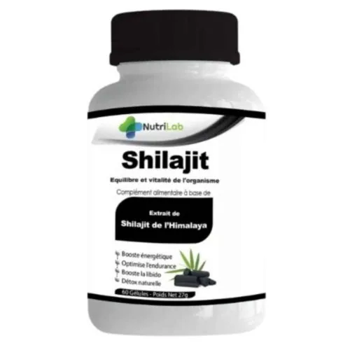 NUTRILAB Shilajit Equilibre et Vitalite de L’organisme 60 Gelules